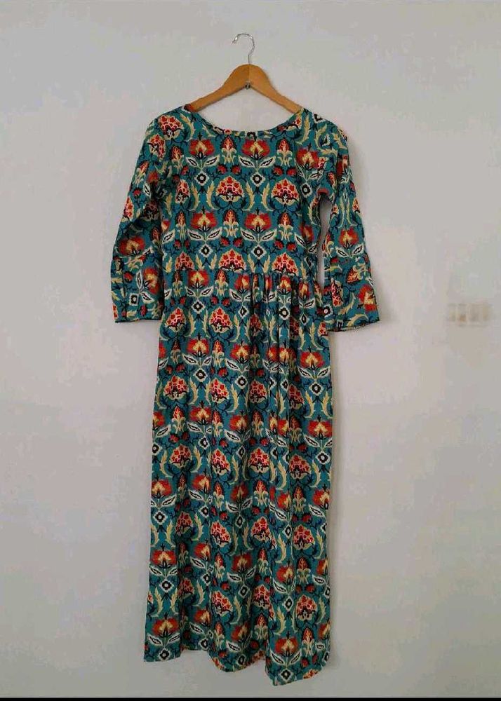 Bohemian Floral Print Maxi Dress