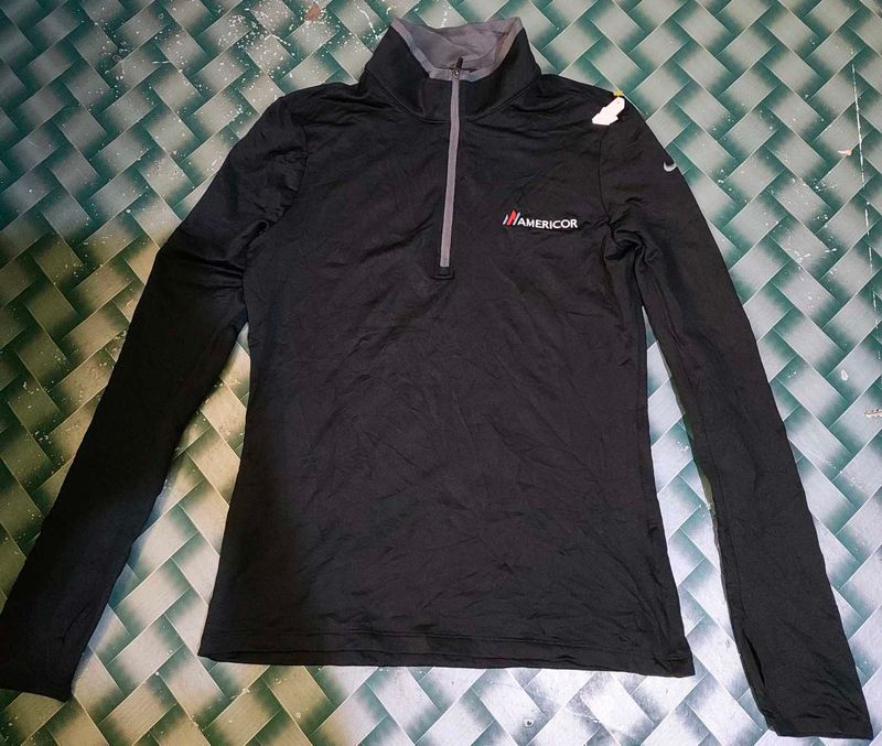 NIKE Black Quarter Zip Pullover