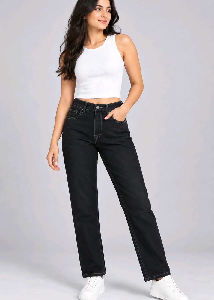 Classic Black Denim Jeans