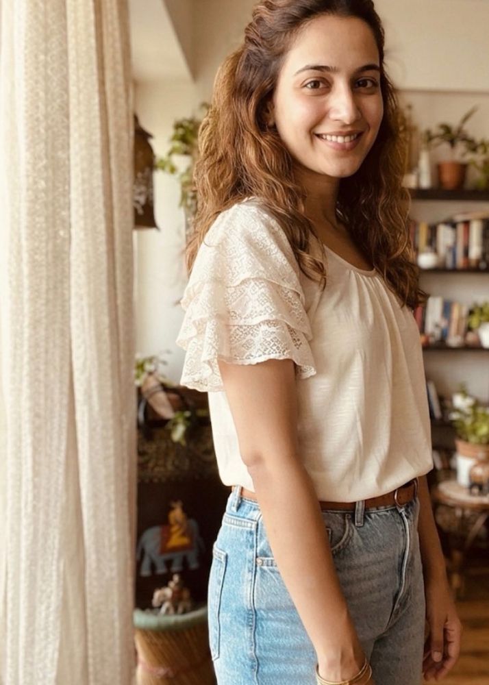 Cream Lace Sleeve Top