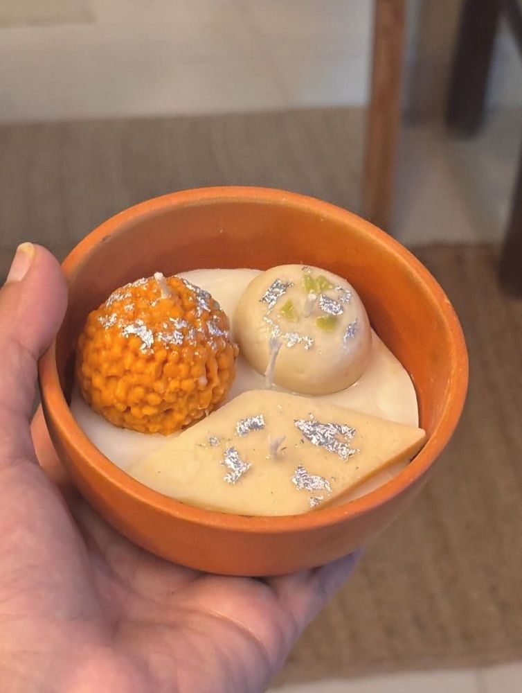 Decorative Indian Sweet-Shaped Candles