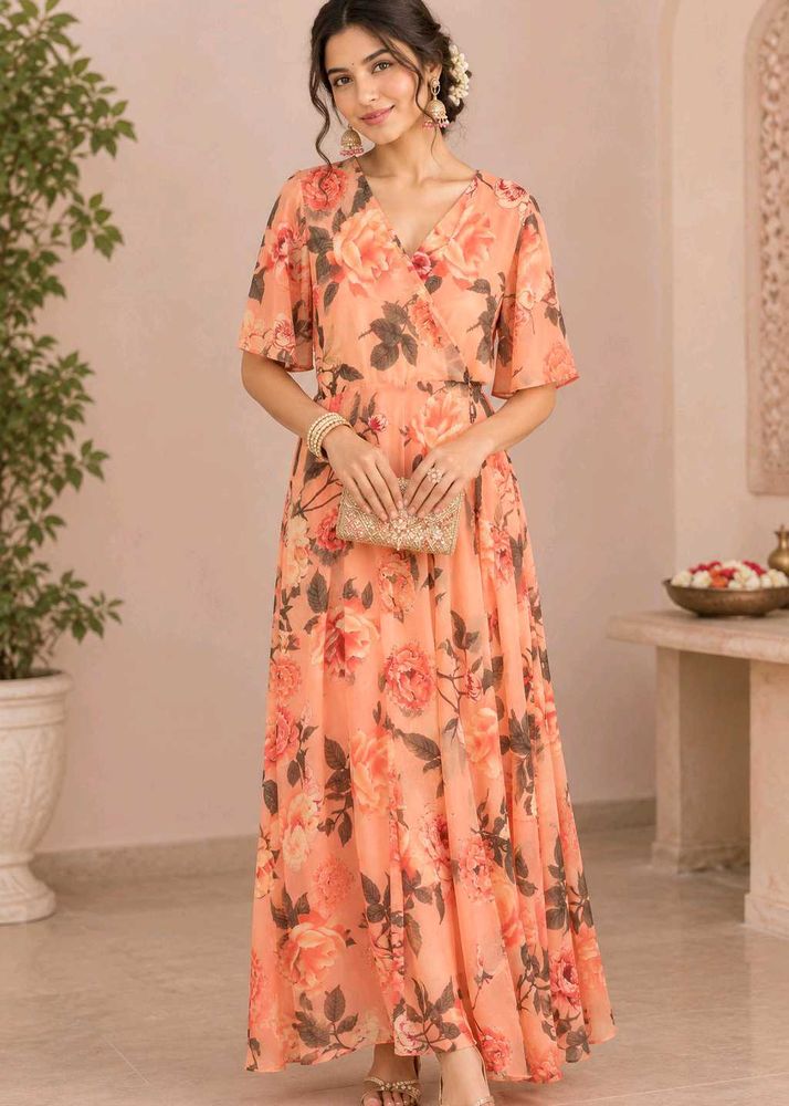 Floral Print Maxi Dress