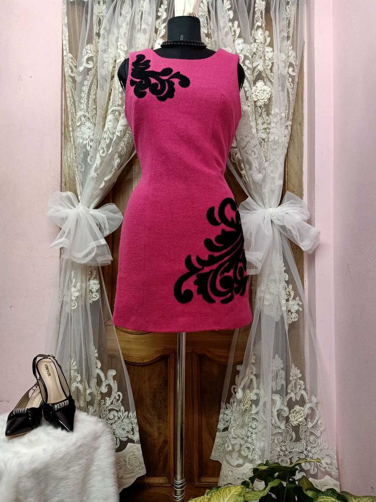 💖🖤Pink Dress with Black Details🖤💖