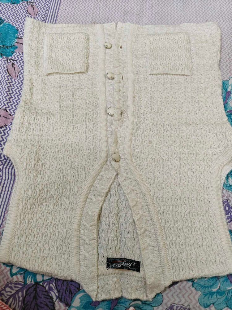 Vintage Knitted Cardigan Vest