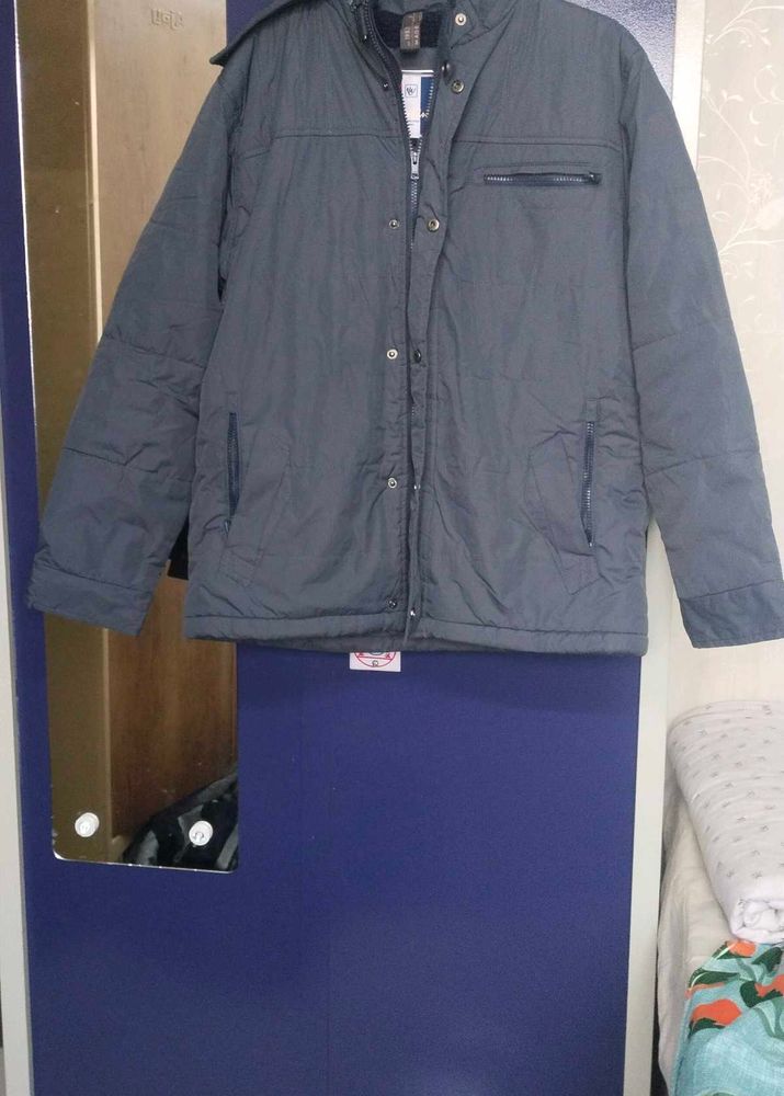 Men's Gray Padded Jacket