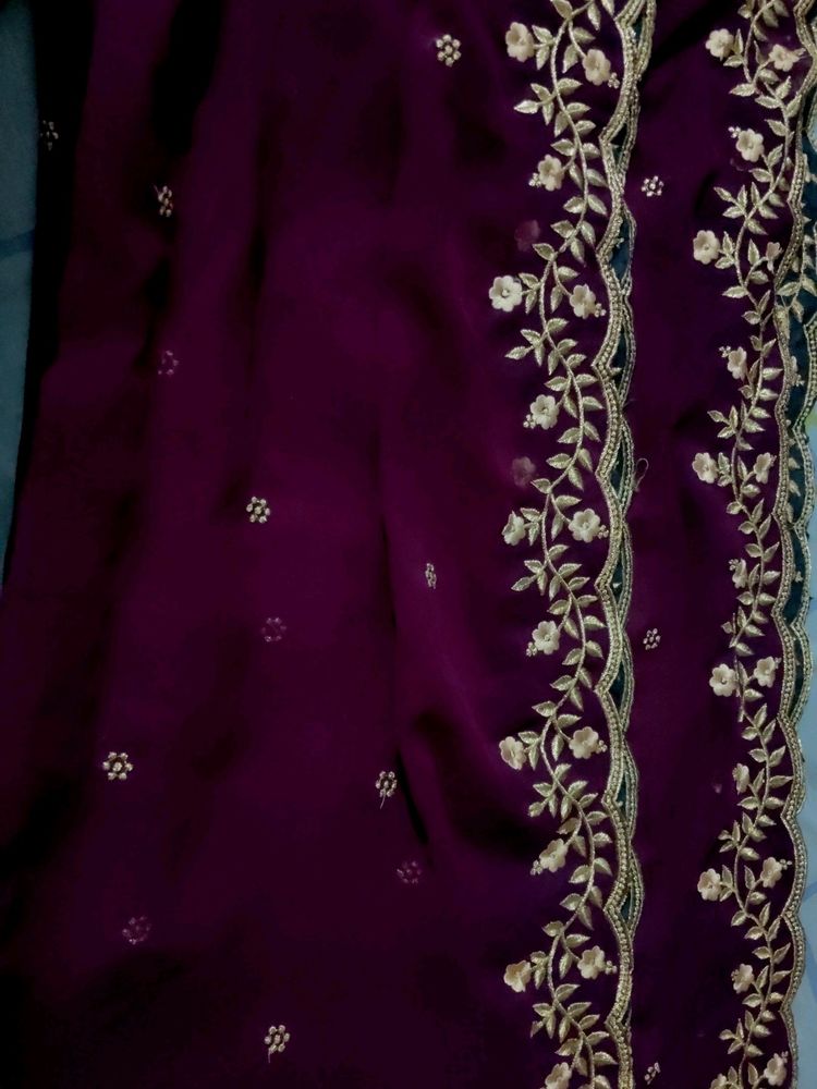 Pure Georgette Dupatta 💟💜🎆