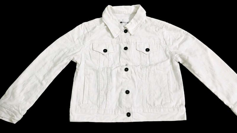 Classic White Denim Jacket