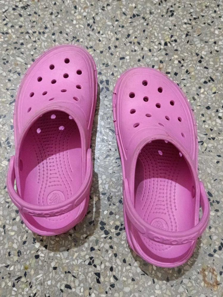 Kids Pink Crocs Clogs