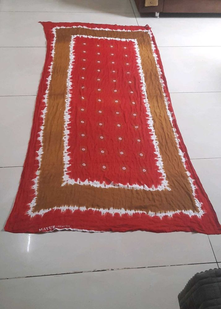 Beautiful mayur Red Tie-Dye Dupatta