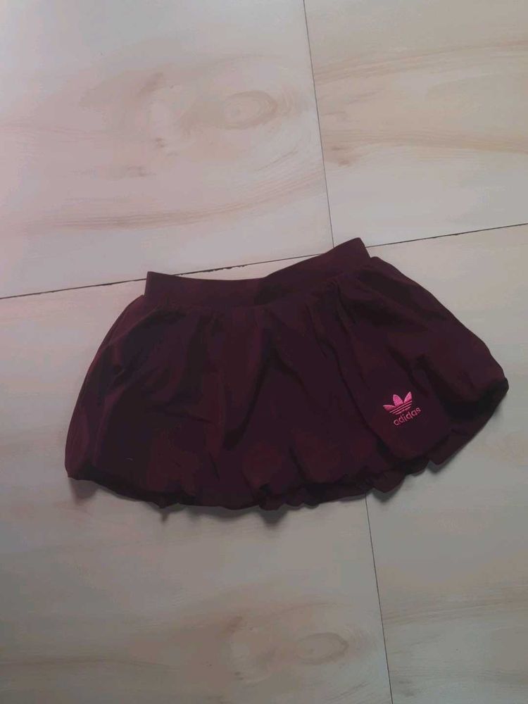 Adidas Burgundy Skirt
