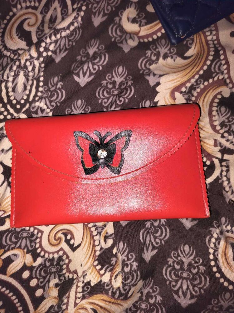 Red Butterfly Wallet for women