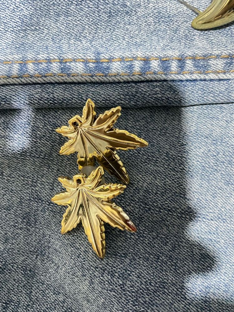 Unique Leaf Brooch Set