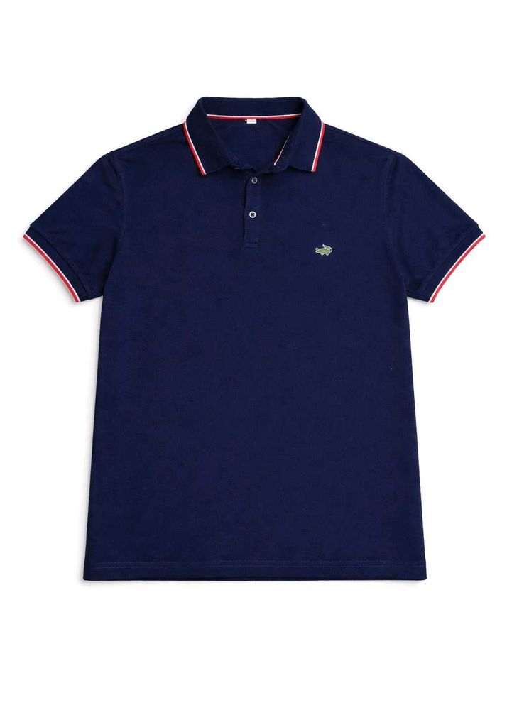 LACOSTE Classic Navy Polo Shirt with Trim Detail