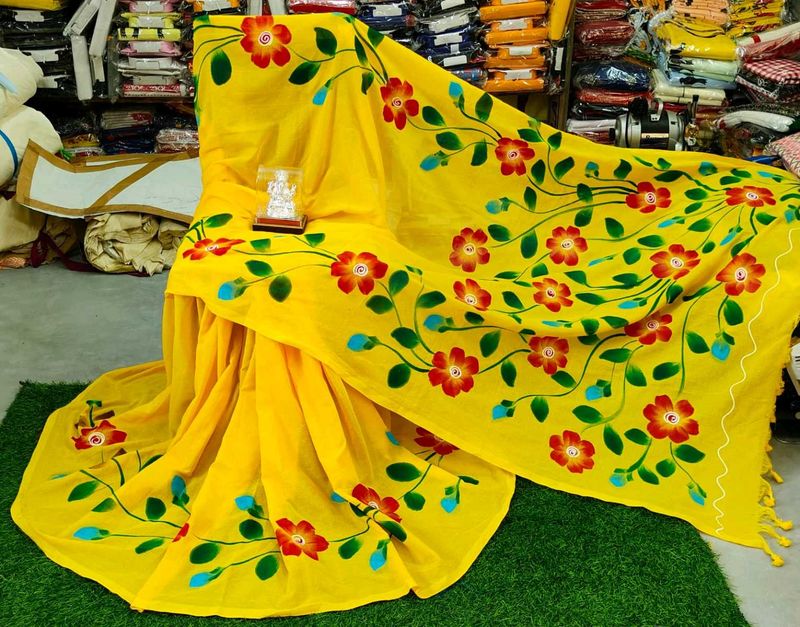 Hand-painted Saree