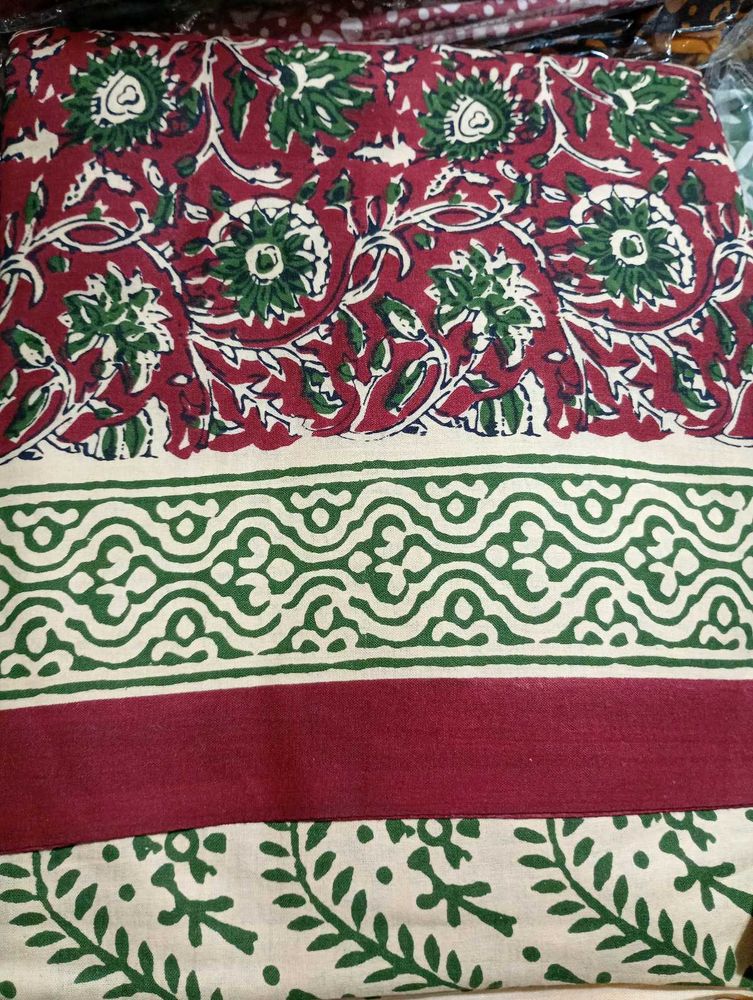 jaipuri kalamkari print cotton dress mat