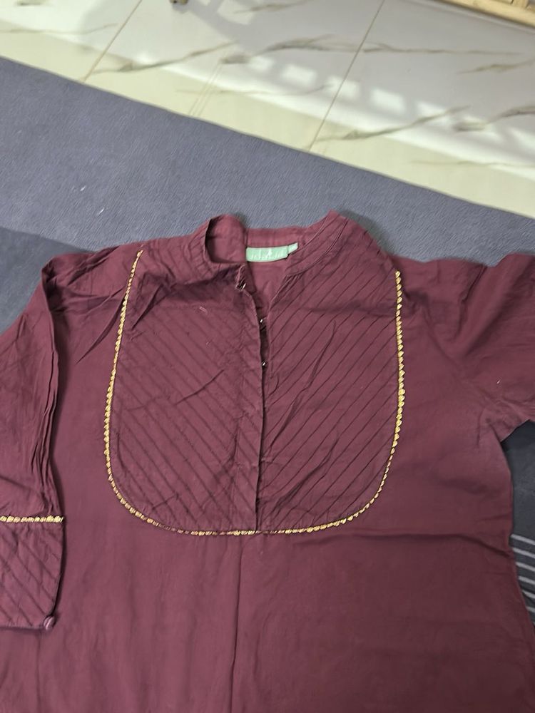 Elegant Maroon Kurta