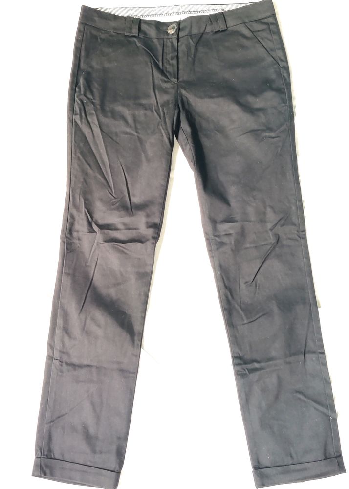 Korean Made Slim Fit Black Trousers