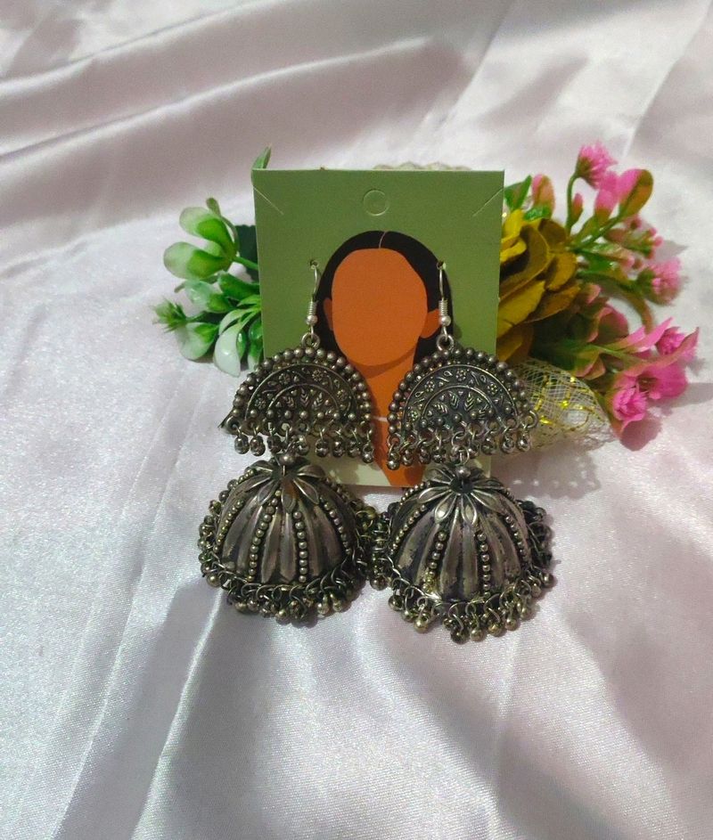 Oxidised Jhumke