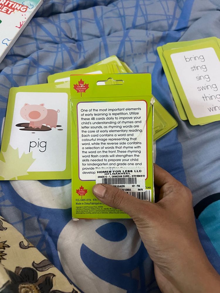Rhyming Word Flash Cards for Kids