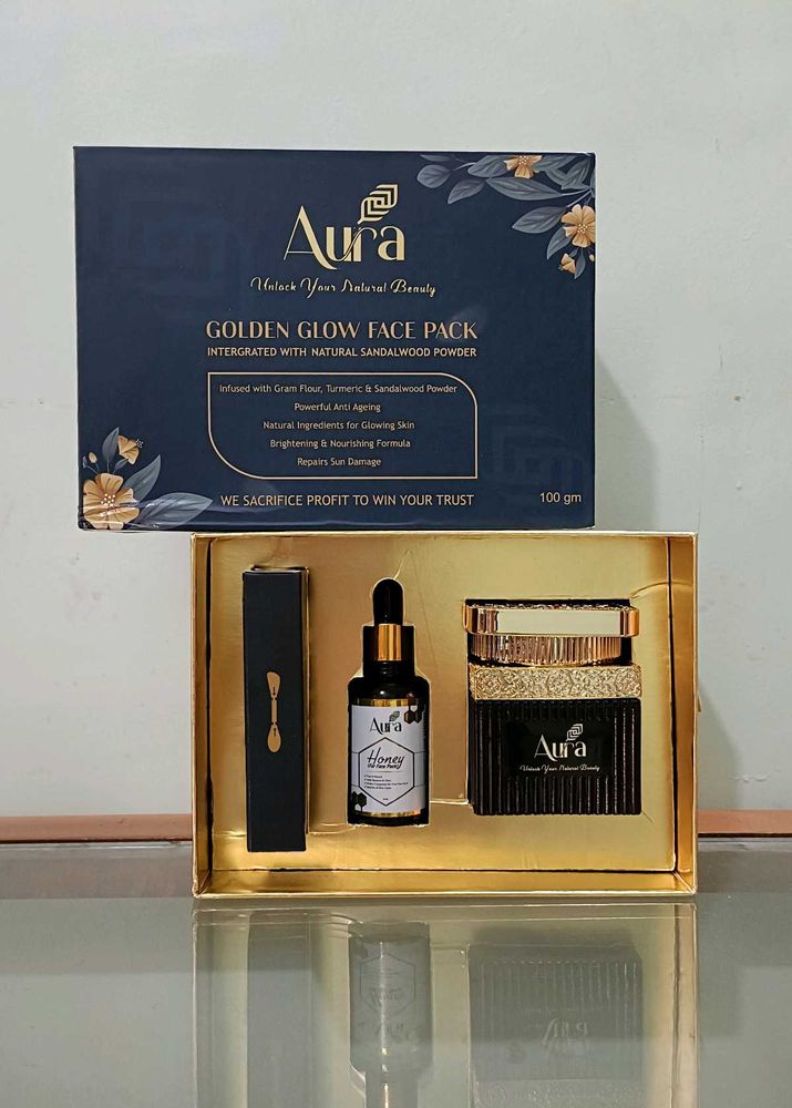 Aura Golden Glow Face Pack Set