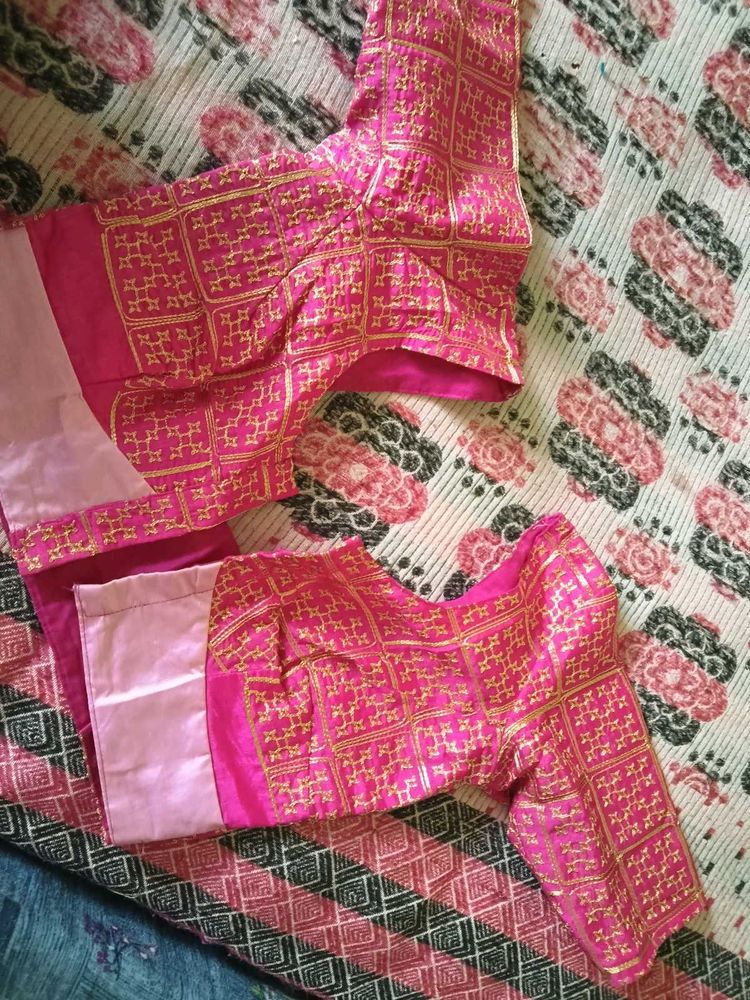 Beautiful Pink &amp; Gold Blouse