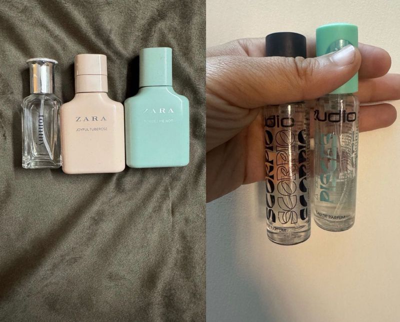 empty Zara &amp; Tommy Hilfiger other bottle for decor