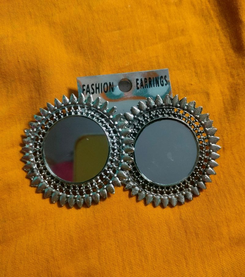 Silver Alloy Stud Earrings Set 😚❤️