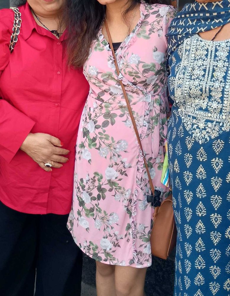 Sale !!!Floral Wrap Dress