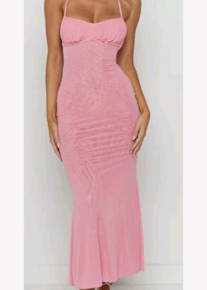 Backless Pink Dress🚨