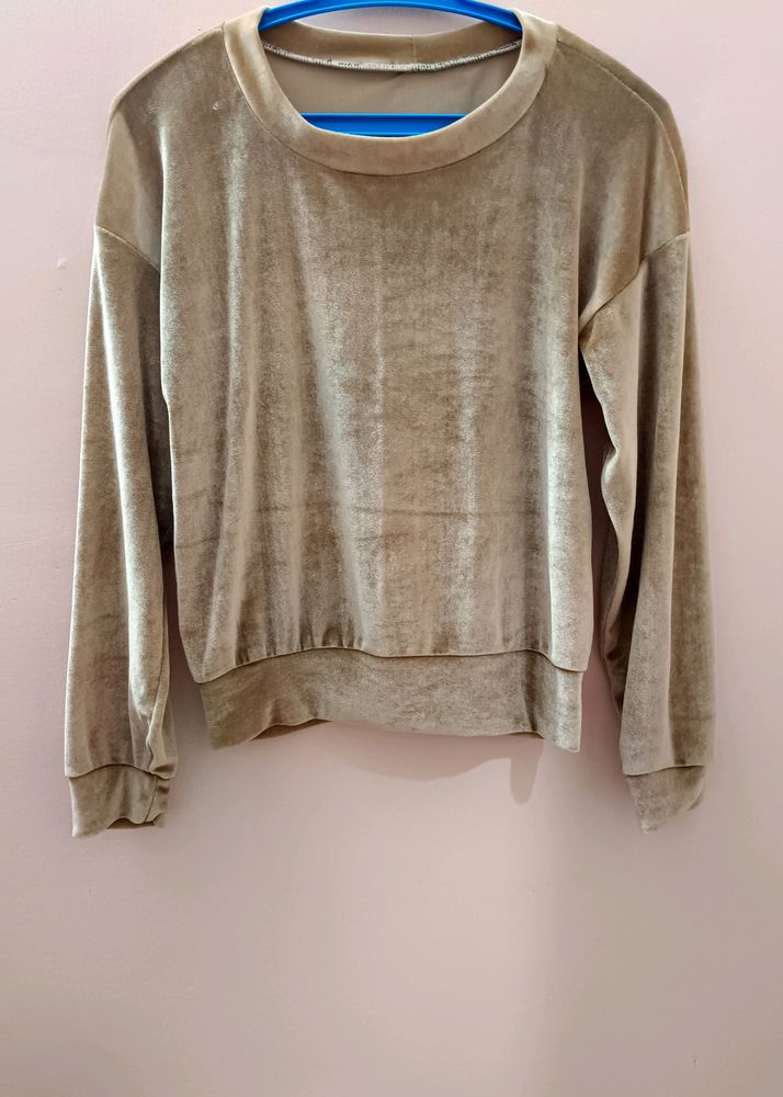 Shiny Velvet Top