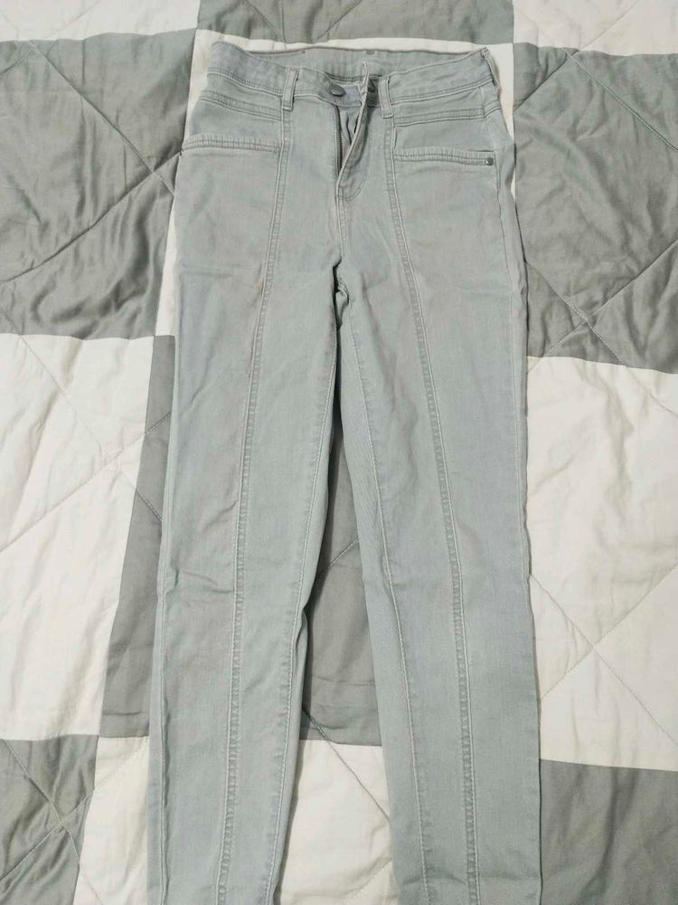 Gray Denim Jeans