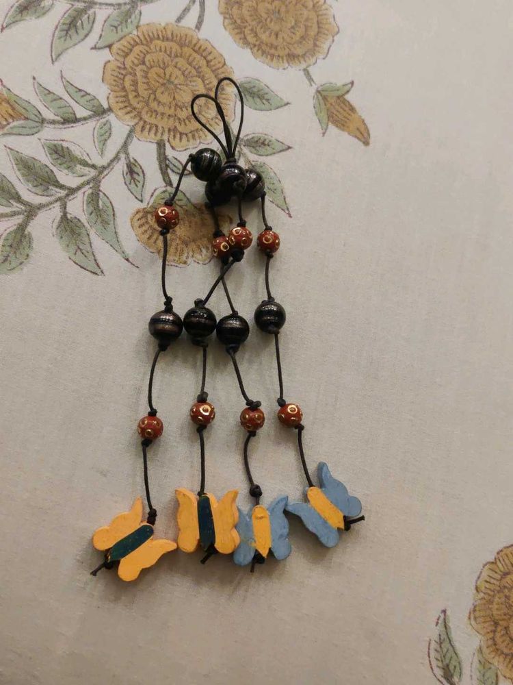 Butterfly Beaded Keychain