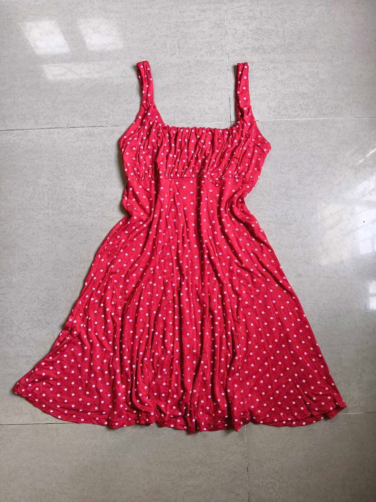 Cute Red Polka Dot Dress
