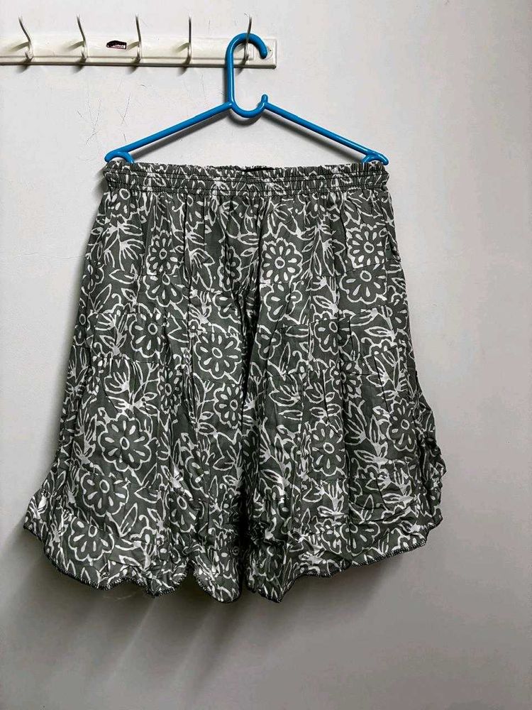Floral Print Skirt