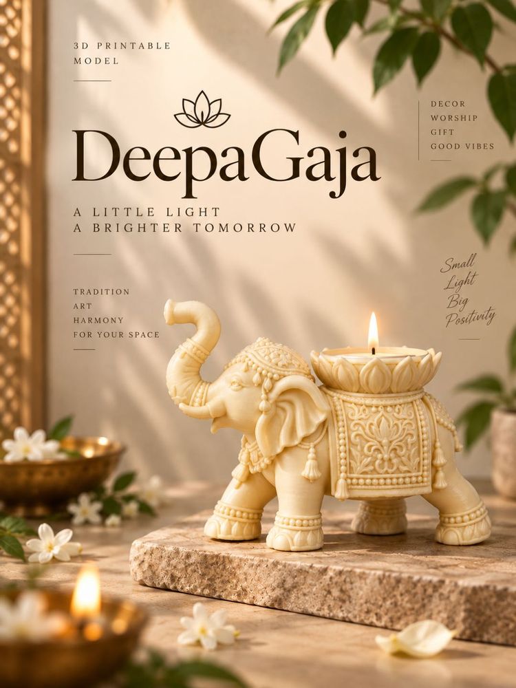 Decorative Elephant Tealight Holder