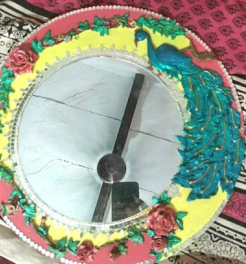 Handcrafted Peacock Wall Mirror