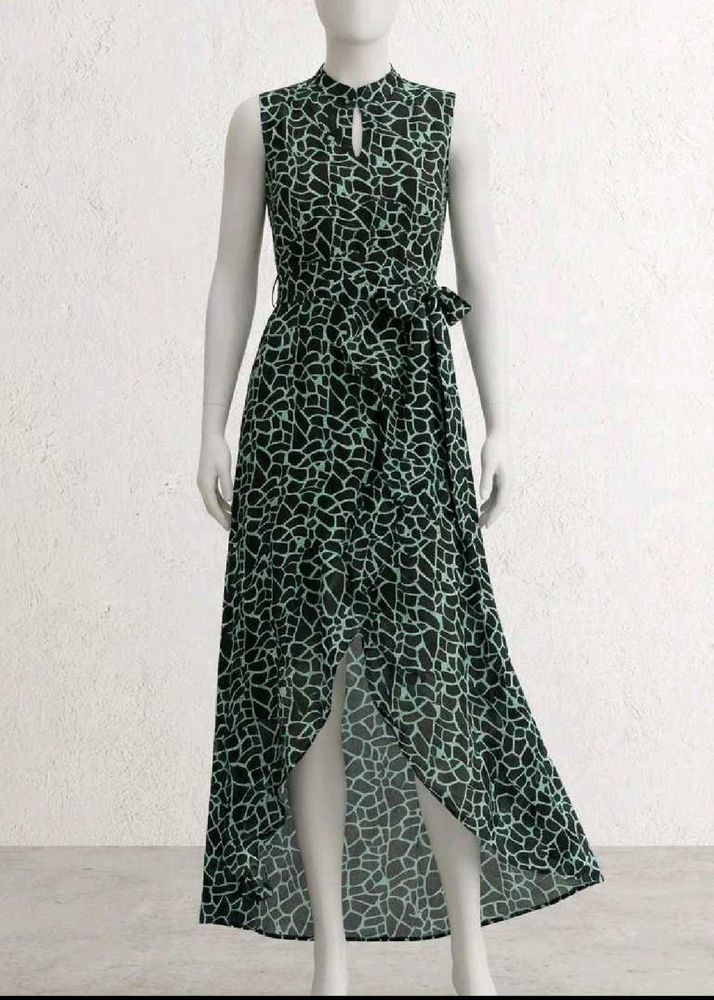 Stylish Sleeveless Print Maxi Dress