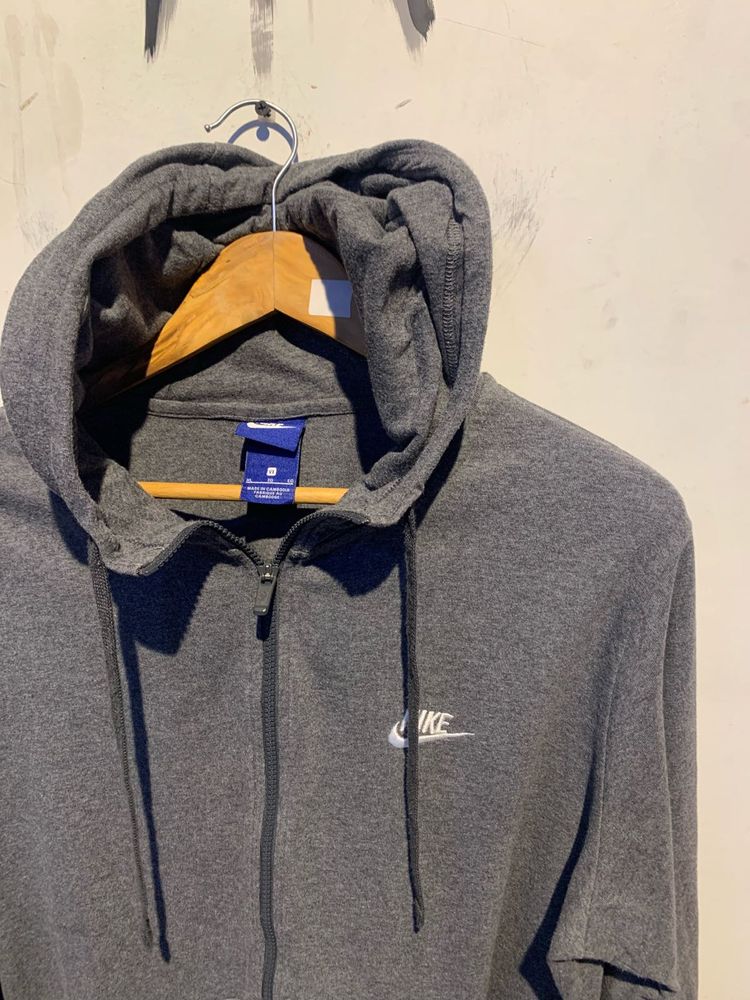 Nike Gray Zip-Up Hoodie