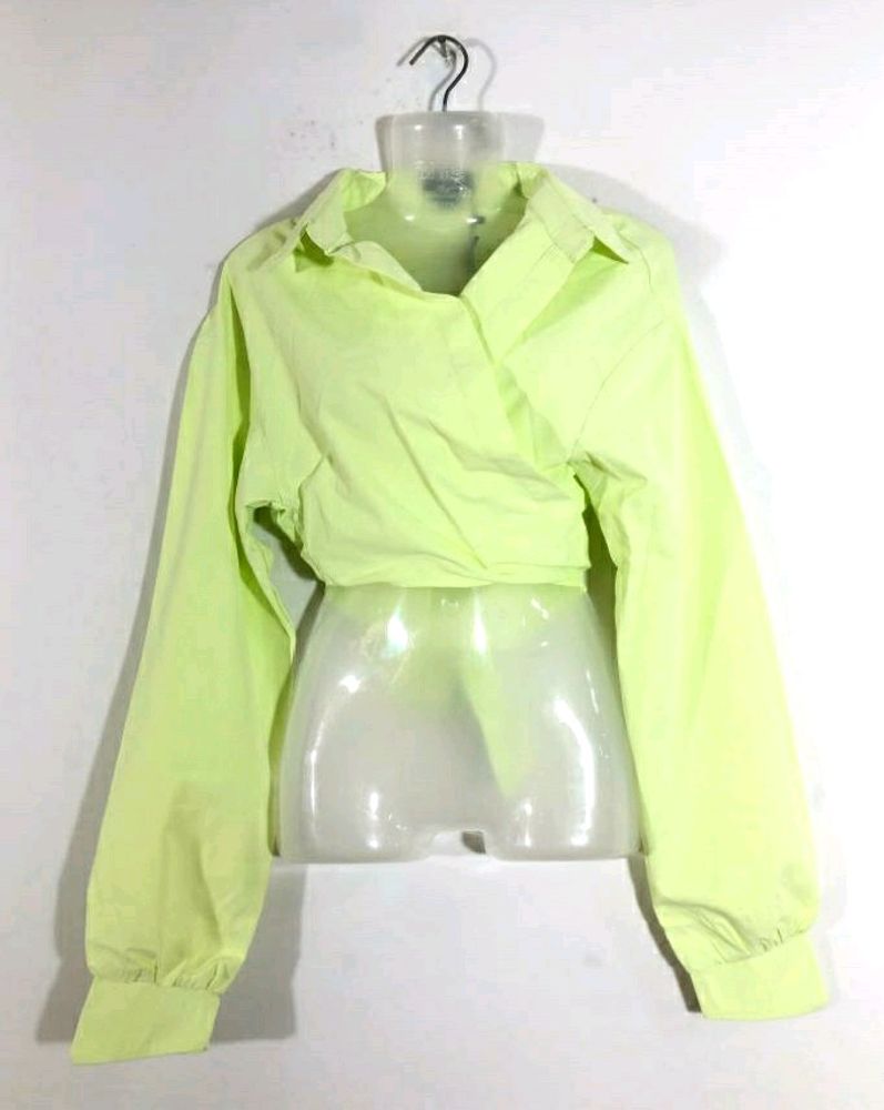 Misspap Light Neon green Wrap Shirt (Women's)