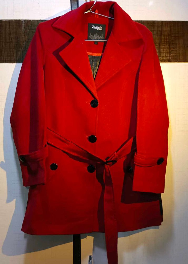 Imported Red Trench Coat