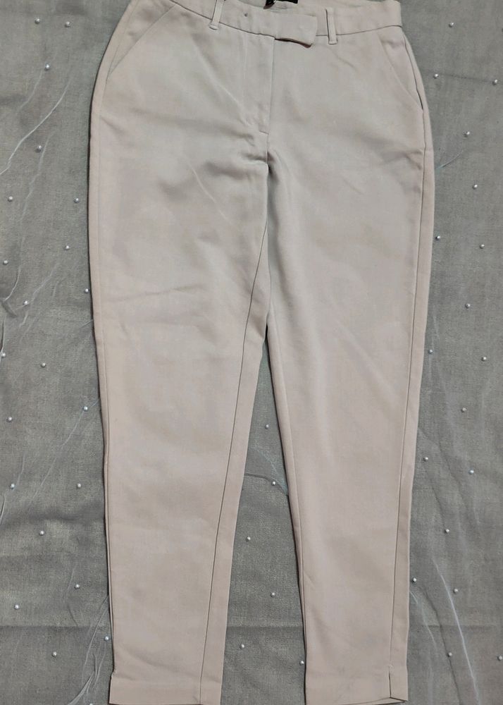 Cream Cotton Pant