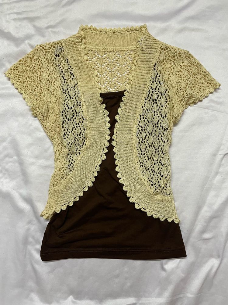 Chic Crochet Shrug Top