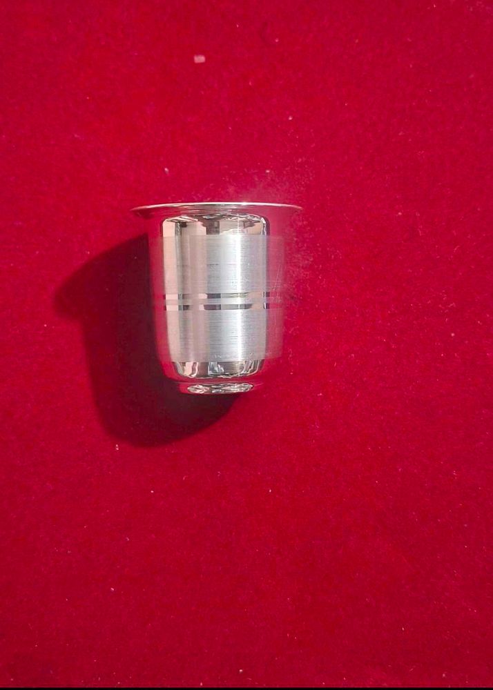 mini pure silver glass