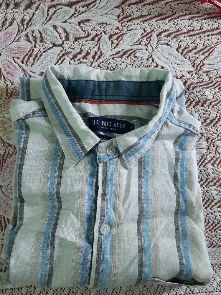 U.S. Polo Assn. Striped Button-Down Shirt