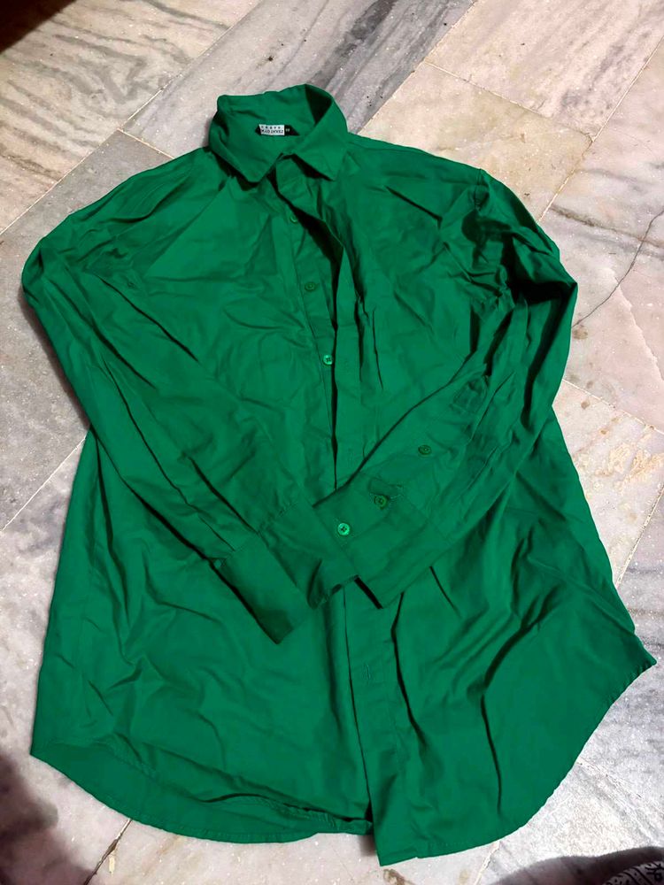 Vibrant Green Long Sleeve Shirt