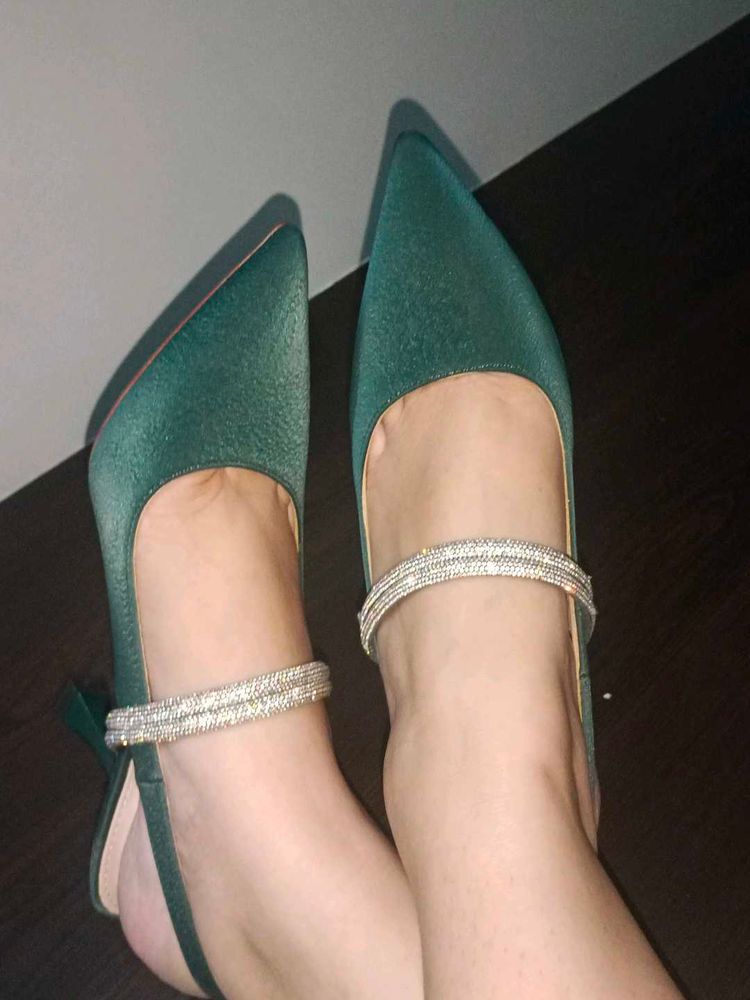 Emerald Green Heels