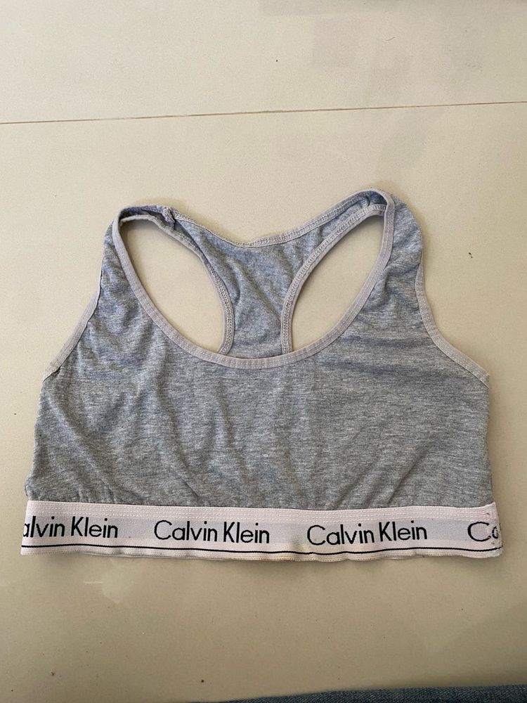 Calvin Klein Grey Sports Bra