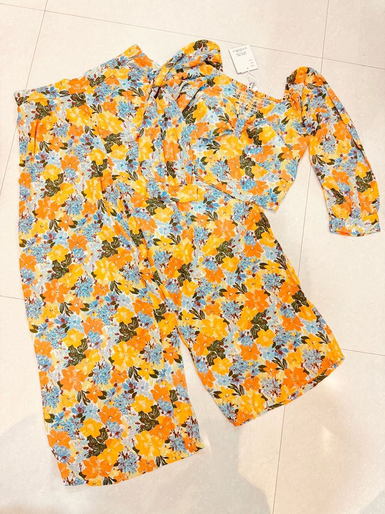 FLASH SALE‼️ Floral Print Coord Set - Size L to XL