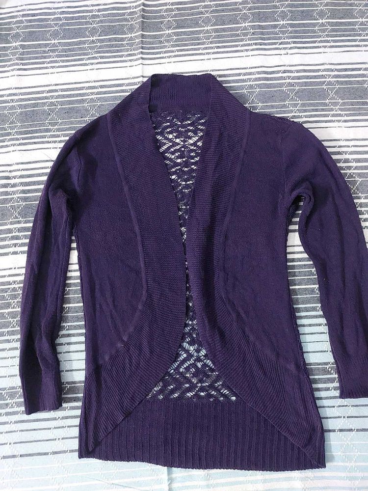 Women's Purple Cardigan