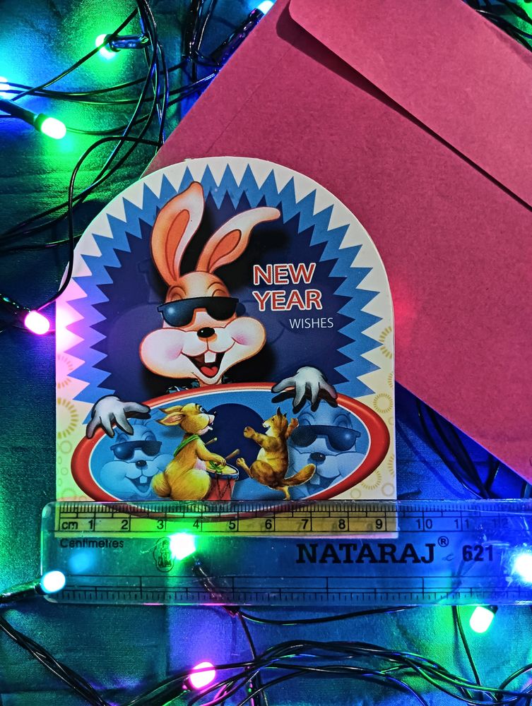 NEW YEAR GREETING CARD With Cover #newyear Happy N